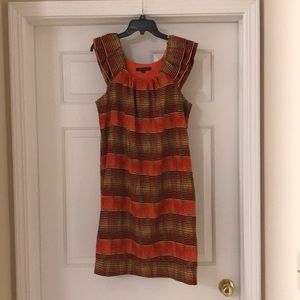 Sleeveless tribal print dress